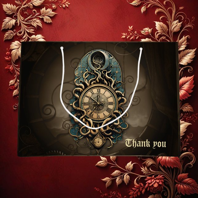 Bolsa De Regalo Grande El misterioso movimiento de steampunk. (Subido por el creador)