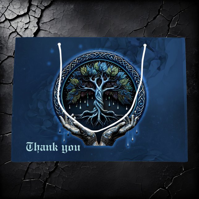 Bolsa De Regalo Grande El místico árbol celta de la vida (Subido por el creador)