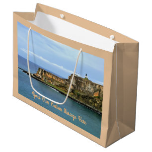 Bolsa De Regalo Grande El Morro protegiendo al Personalizado de ingreso a