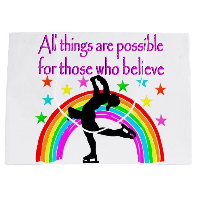 BOLSA DE REGALO GRANDE EL PATINAJE ES MI VIDA (Anverso)