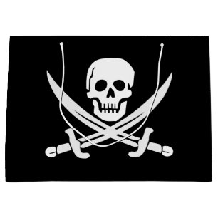 Bolsa De Regalo Grande El pirata/los cráneos/las espadas de encargo del