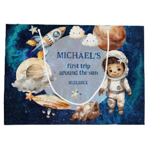 Bolsa De Regalo Grande El primer viaje del espacio astronauta alrededor d