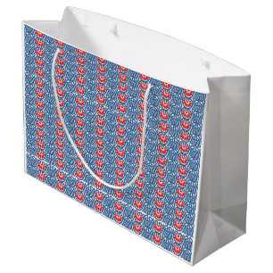 Bolsa De Regalo Grande El rojo y el naranja se mezclan creando una v