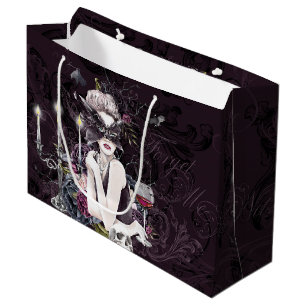 Bolsa De Regalo Grande El vampiro Moody Gothic Vampy Glam Pale Piel