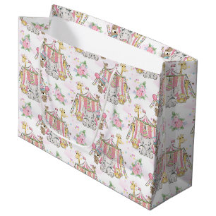 Bolsa De Regalo Grande Elefante del bebé de la tienda de circo