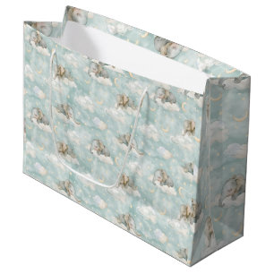 Bolsa De Regalo Grande elefantes bebés durmiendo en las nubes