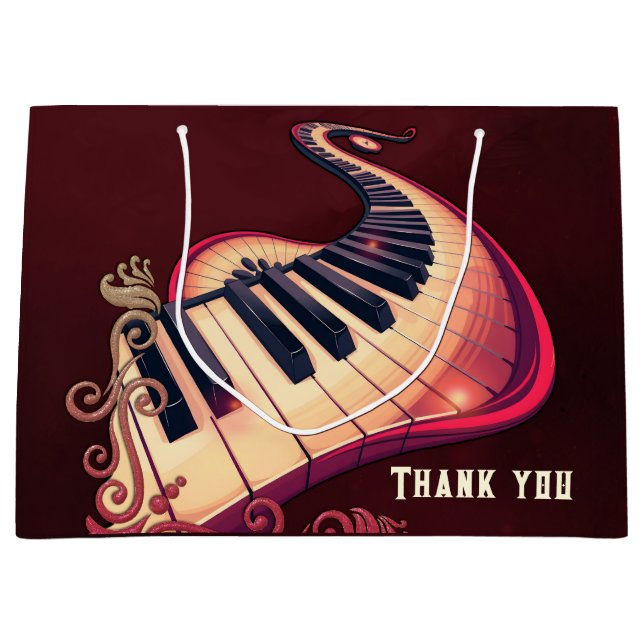 Bolsa De Regalo Grande Elegance in motion, the curved piano.  (Anverso)