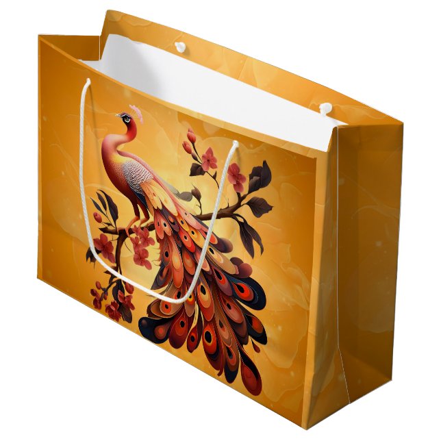 Bolsa De Regalo Grande Elegancia en plumas (Angulo Anverso)