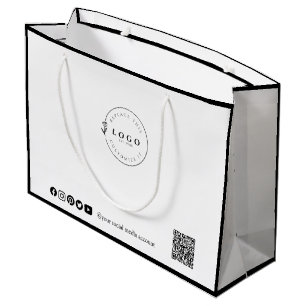 Bolsa De Regalo Grande Elegancia Personalizable Adaptada a Negocios