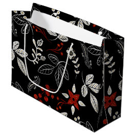 Bolsa De Regalo Grande Elegant botanical pattern