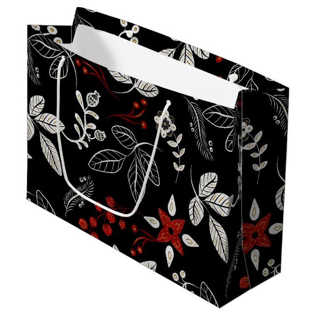 Bolsa De Regalo Grande Elegant botanical pattern (Angulo Anverso)