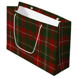Bolsa De Regalo Grande Elegant Christmas Plaid