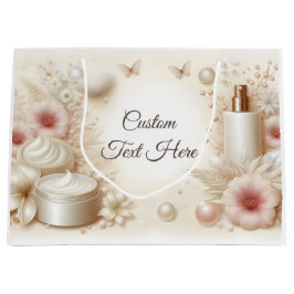 Bolsa De Regalo Grande Elegant Floral Beauty Cosmetic Professional