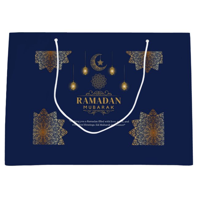 Bolsa De Regalo Grande Elegant Lantern Glow Ramadan Greeting  (Anverso)