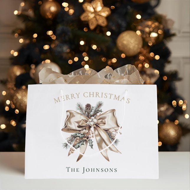 Bolsa De Regalo Grande Elegant Personalized Christmas Gift Bag (Subido por el creador)