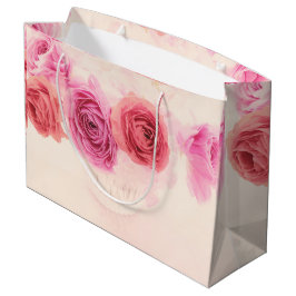 Bolsa De Regalo Grande Elegant pink bouquets 