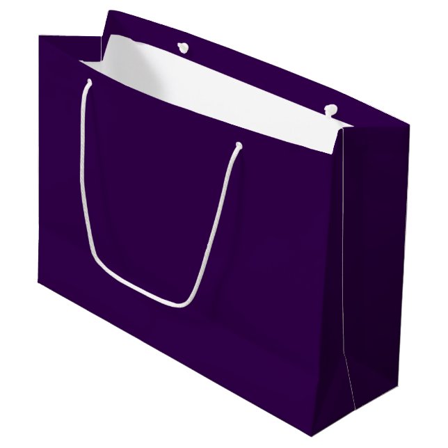 Bolsa De Regalo Grande Elegant Solid Dark Purple (Angulo Anverso)