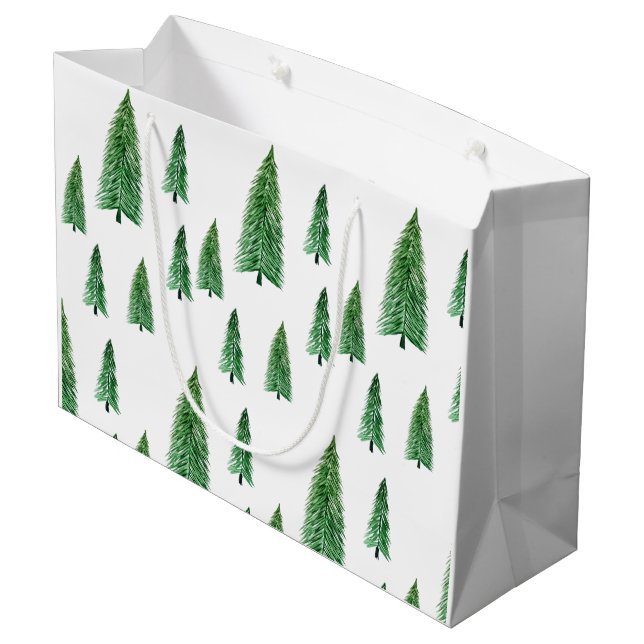 Bolsa De Regalo Grande Elegante Belleza de campo en vacaciones de inviern (Angulo reverso)