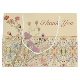 Bolsa De Regalo Grande Elegante estampado floral