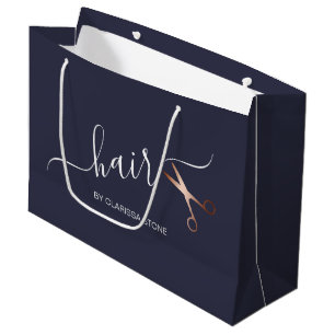Bolsa De Regalo Grande Elegante estilista moderno de las tijeras de oro r