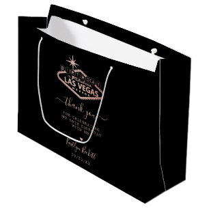 Bolsa De Regalo Grande Elegante fiesta de cumpleaños de Las Vegas Gracias