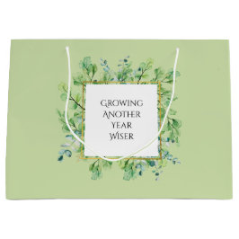 Bolsa De Regalo Grande Elegante fiesta de cumpleaños del Personalizado de