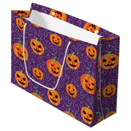 Bolsa De Regalo Grande Elegante Jack O' Lanterns