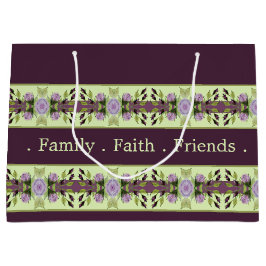 Bolsa De Regalo Grande Elegante morado oscuro