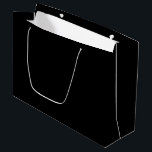 Bolsa De Regalo Grande Elegante Negro Sólido<br><div class="desc">Negro</div>