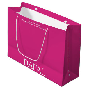 BOLSA DE REGALO GRANDE ELEGANTE SENCILLO MODERNO LOGOTIPO NOMBRE PERSONAL