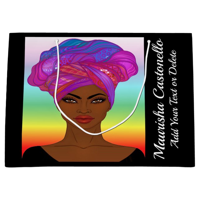 Bolsa De Regalo Grande Elegante Tote de mujer #2 - Ver Atrás (Anverso)