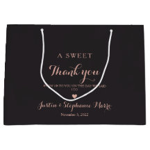 Elegante Un Dulce Gracias Boda Personalizado