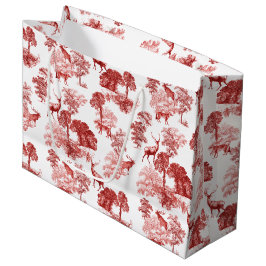 Bolsa De Regalo Grande Elegante zorro de tocador de estilo rústico en Woo