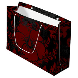 Bolsa De Regalo Grande Elegantes Navidades adamascados rojos elegante Gra