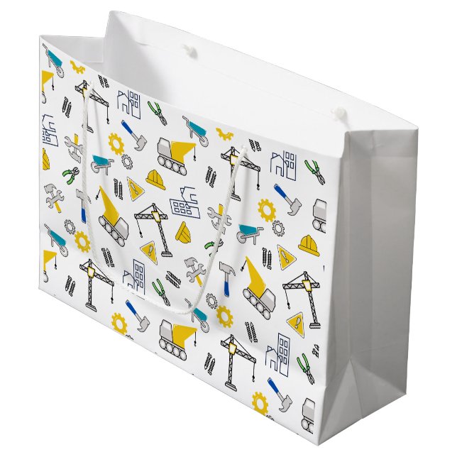 Bolsa De Regalo Grande Elementos de construcción (Angulo Anverso)