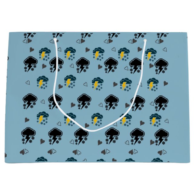 Bolsa De Regalo Grande Elevar los regalos con papel ☁️ (Anverso)