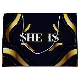 Bolsa De Regalo Grande ELLA ES SU PROPIA BOSS Luxuy Gift Bag