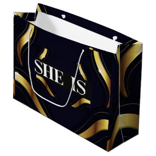 Bolsa De Regalo Grande ELLA ES SU PROPIA BOSS Luxuy Gift Bag