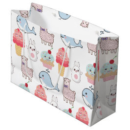 Bolsa De Regalo Grande Embroma el dibujo animado colorido Kawaii
