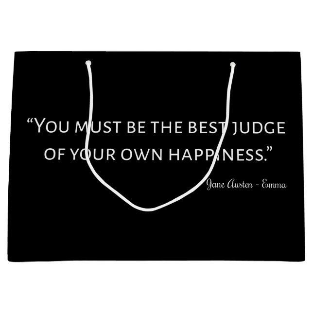 Bolsa De Regalo Grande Emma De Jane Austen Cita I (Anverso)