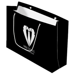 Bolsa De Regalo Grande Empleos Bodas negros y armadores personalizados