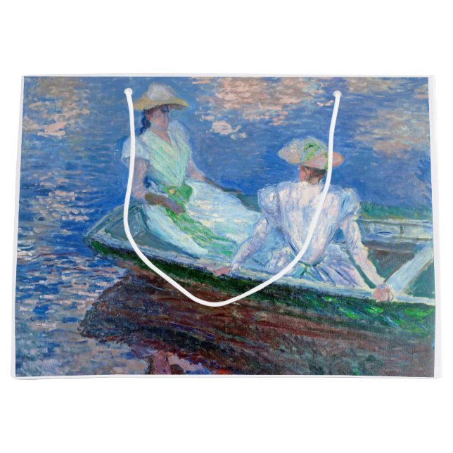 Bolsa De Regalo Grande En el barco, Monet (Anverso)