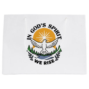 Bolsa De Regalo Grande En el espíritu de Dios que levantamos - Fe y liber