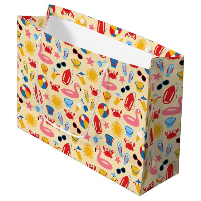 Bolsa De Regalo Grande En la playa (Angulo Anverso)