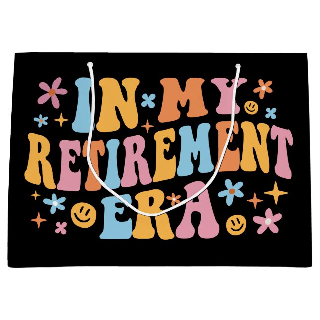 Bolsa De Regalo Grande En mi era de retiro (Anverso)