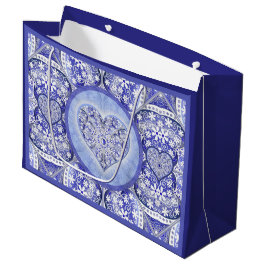 Bolsa De Regalo Grande encaje cerámico Azul de Grecia