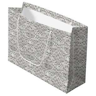 Bolsa De Regalo Grande Encaje Vintage Elegante