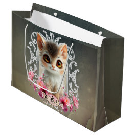 Bolsa De Regalo Grande Encantador, gatito esponjoso