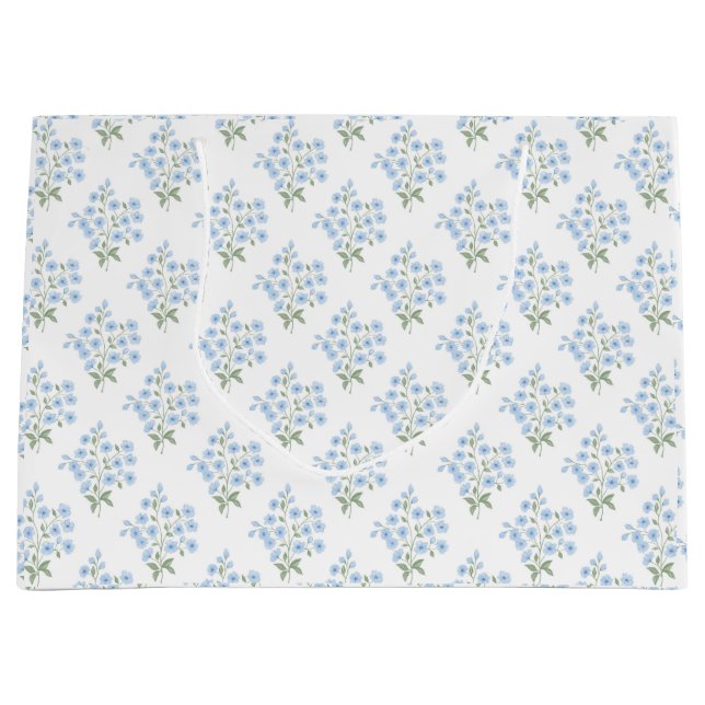 Bolsa De Regalo Grande English Country Muster mit Vergissmeinnichtblumen (Anverso)