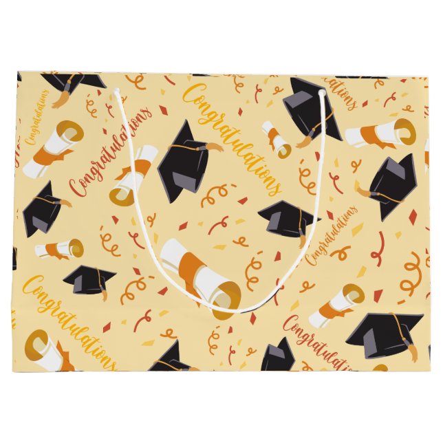 Bolsa De Regalo Grande Enhorabuena por la graduación (Reverso)